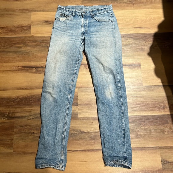 Levi's Light Blue Straight Leg Jeans - Picture 1 of 6
